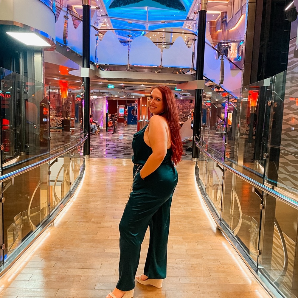Satin Green Jumpsuit